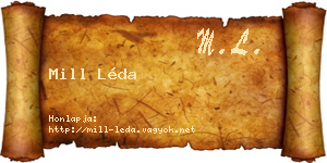 Mill Léda névjegykártya